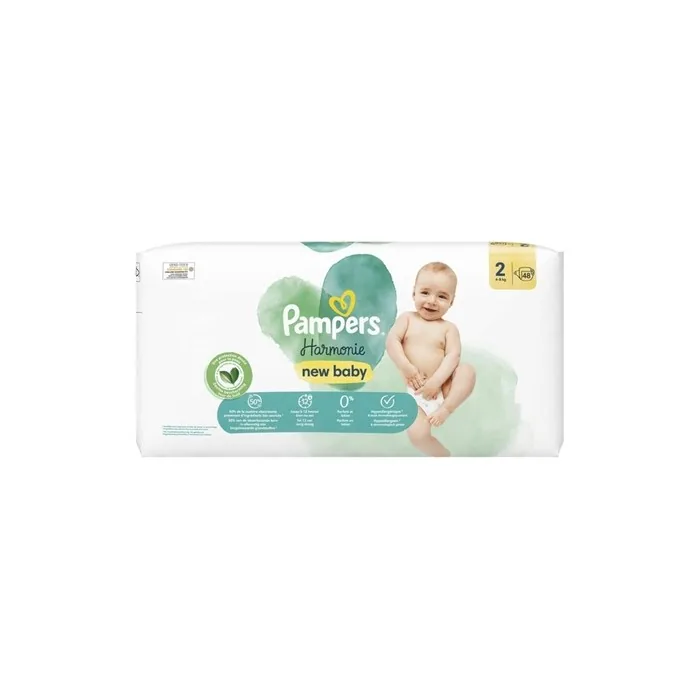 Pampers Harmonie Size 2 Disposable Nappies Pack of 48