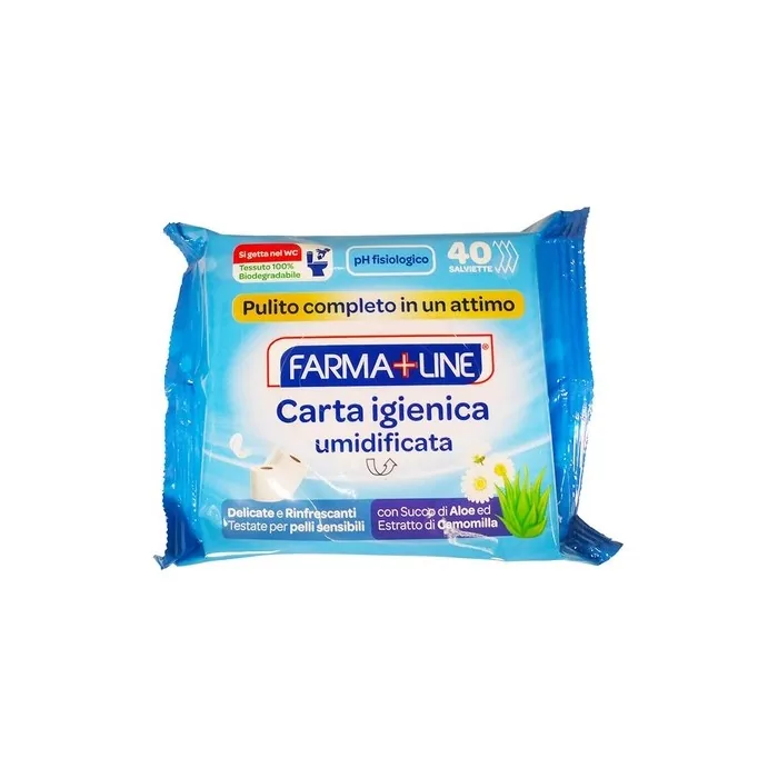 Farmaline Chamomile Toilet Paper Wipes 40 Pieces