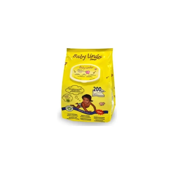 Baby Lindo Pop Up Wipes 200Ud