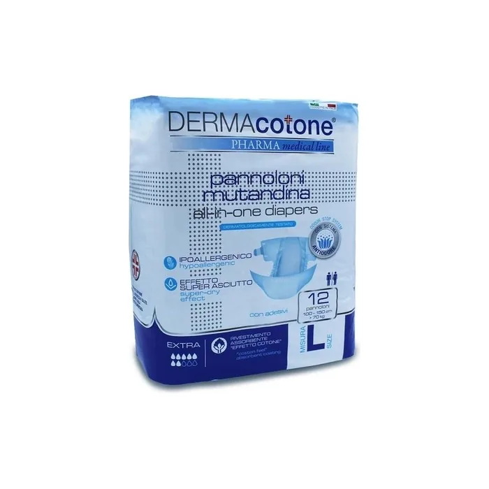 Dermacotone Diaper Pants Size L - Pack of 12