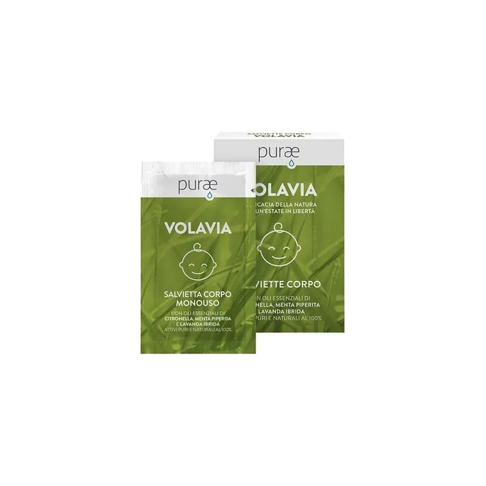 Purae VolaVia Baby Body Wipes with Citronella - Pack of 2