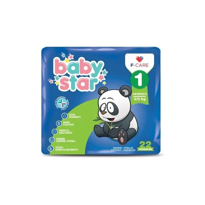 Baby Star Diapers 1 Newborn 2-5 kg