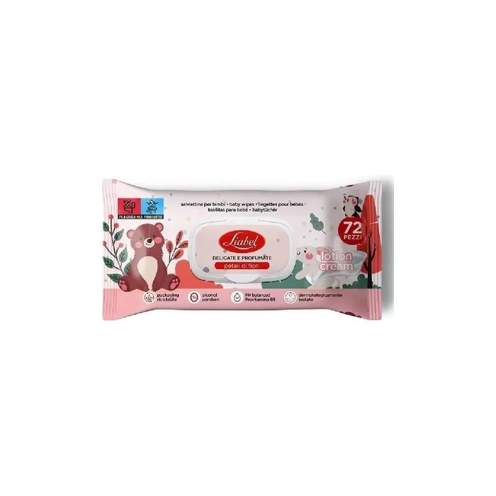 Liabel Baby Wipes 72 Pcs Petali Di Rosa