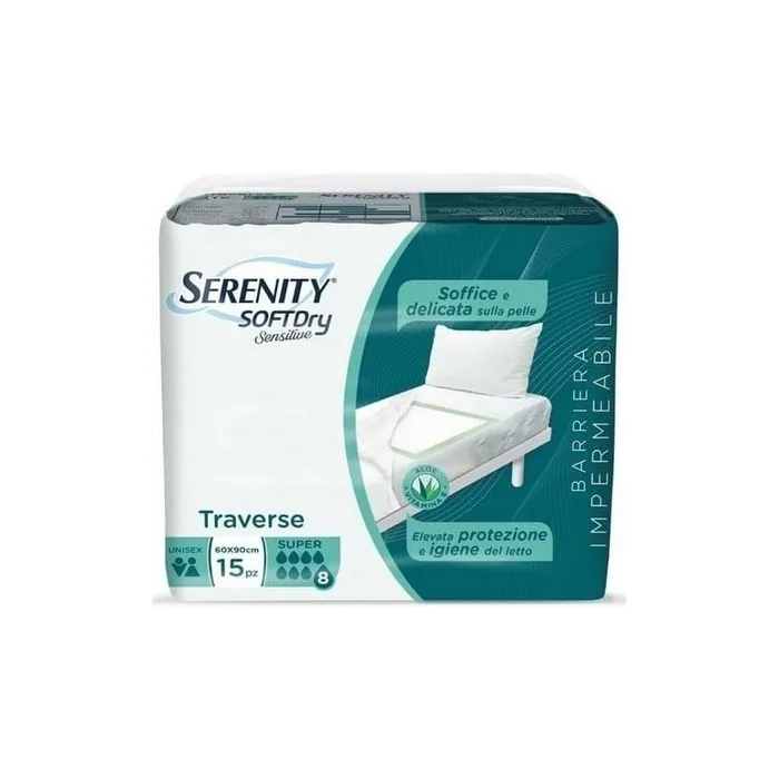 Serenity Absorbent Soft Dry Sensitive 60 x 90 cm - Pack of 15
