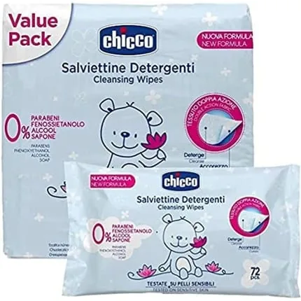 Chicco Tripack 3 x 72 Cleaning Cloths - 6 Pieces 500g