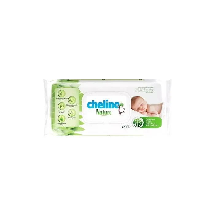 Chelino Nature Wipes 72 Units Gentle And Safe For Babies