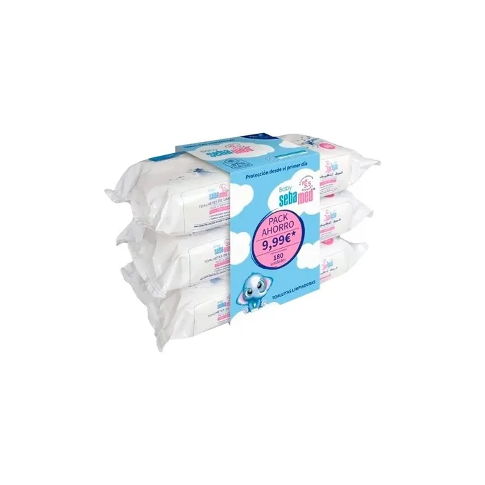 Sebamed Baby Cleansing Wipes 3 Packs Of 60 Wipes