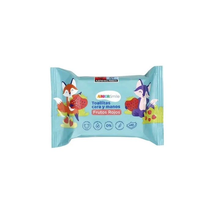 Juniorsmile Wet Wipes for Face and Hands - 20 Units