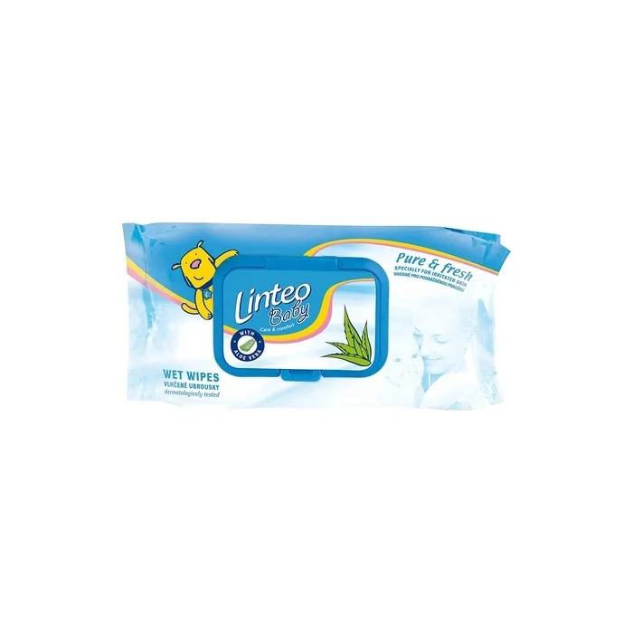 Linteo 25759 Wet Wipes Baby 80 Pieces, Viscose, Polyester