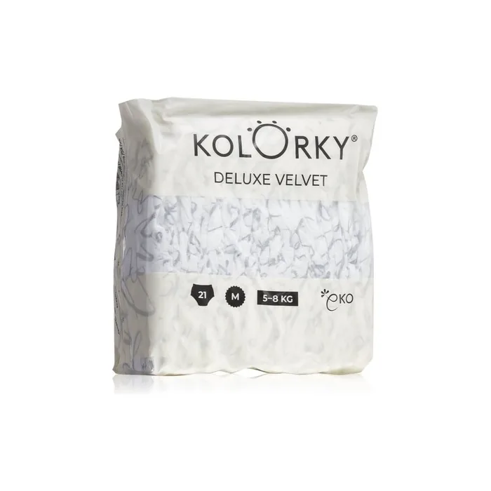 Kolorky Deluxe Velvet Love Live Laugh Disposable Diapers Size M 58 Kg 21 Pcs