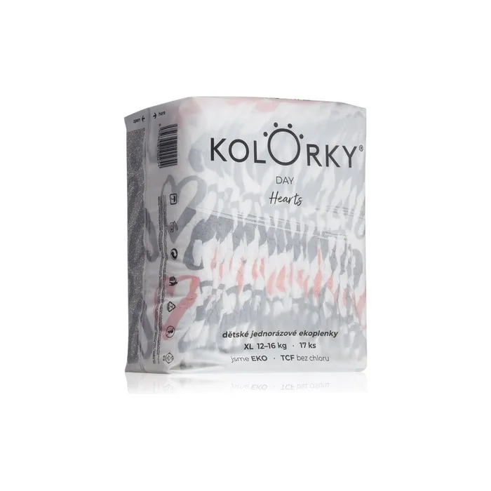 Kolorky Day Hearts Diapers Size Xl Weight Range 1216 Kg Quantity 17 Pcs