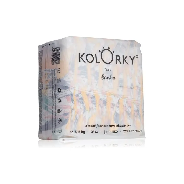 Kolorky Day Brushes Disposable Diapers Size M 58 Kg 21 Pcs