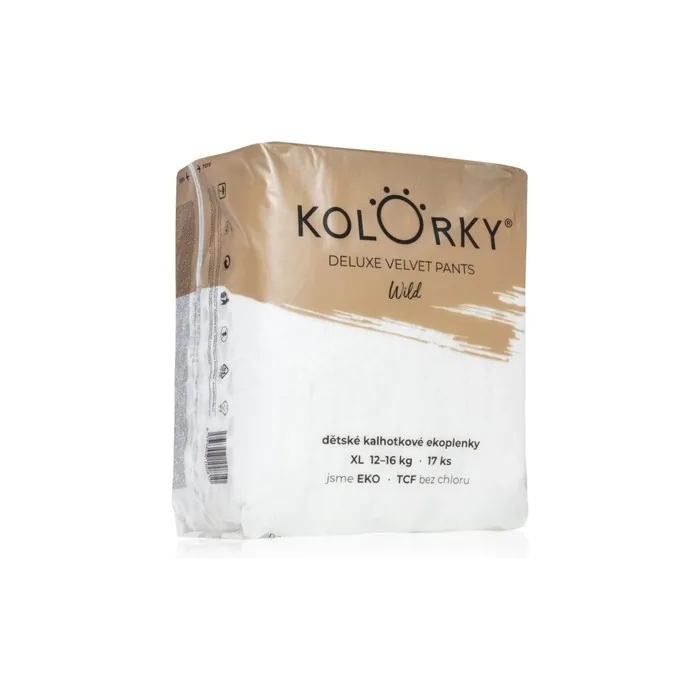 Kolorky Deluxe Velvet Pants Disposable Diapers Xl 1216 Kg 17 Pcs