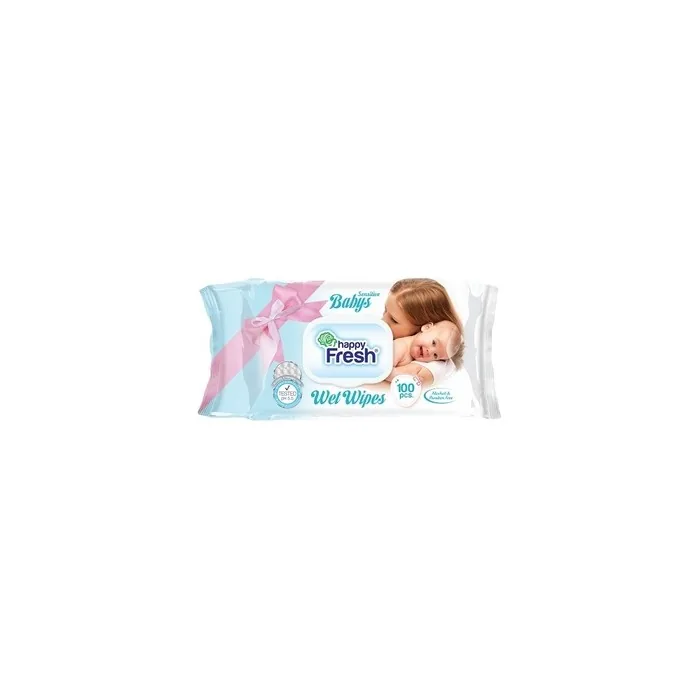 Happy Fresh Moist Wipes For Children 100 Pieces
