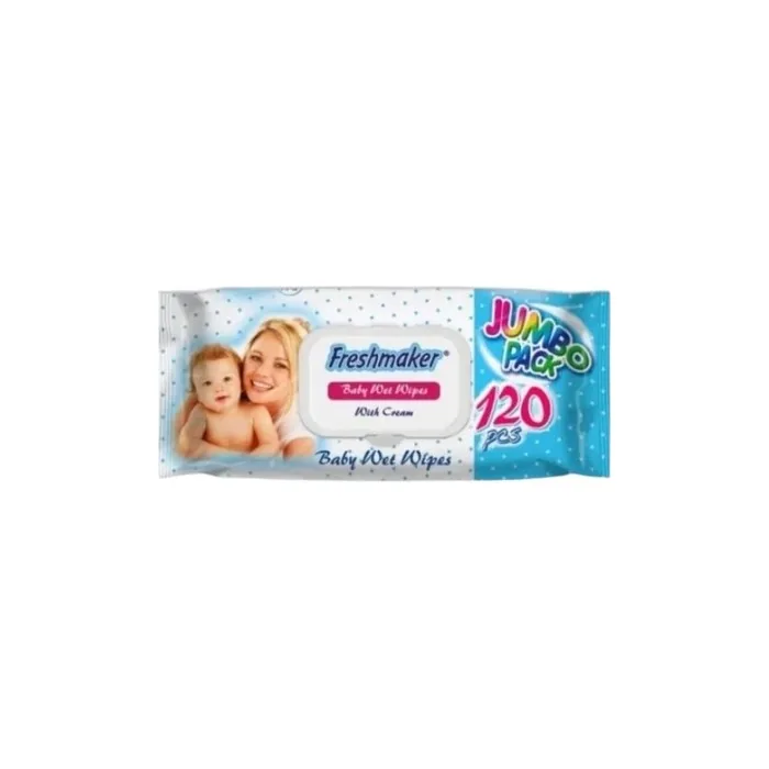 Baby Cream Wet Wipes 120 Pcs