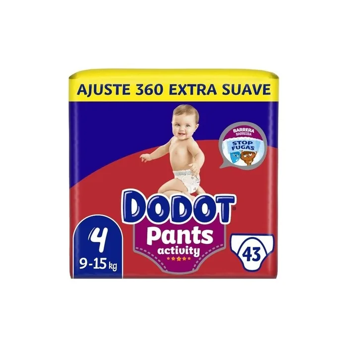 Dodot Activity Pants Diaper Pants Size 4 43 Diapers 9kg 15kg With Leak Stop Barrier