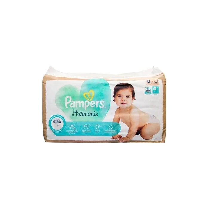 Pampers Harmonie Size 3 Diapers 44 Count 610 Kg