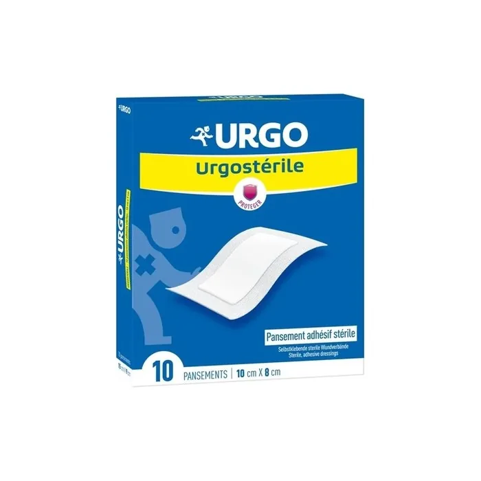 Urgo Urgosterile Sterile Adhesive Bandage 8 x 10cm - Pack of 10