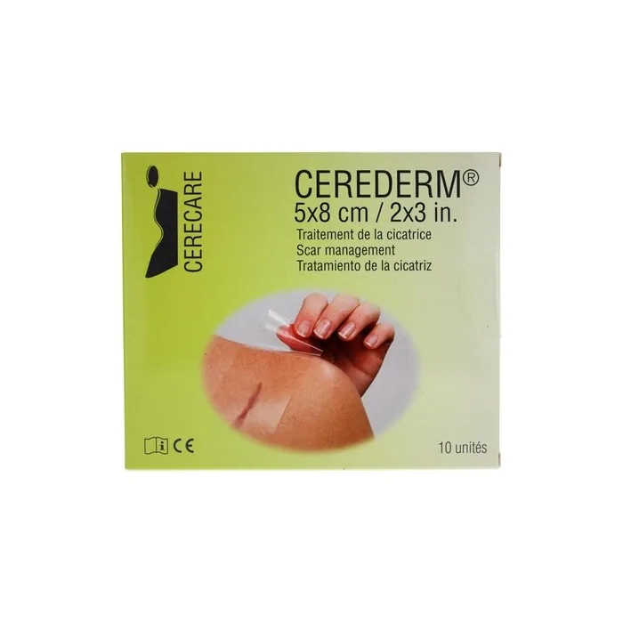 Cerecare Cerederm Rectangle Scar Management Pads 10 Units 5x8cm Sterile