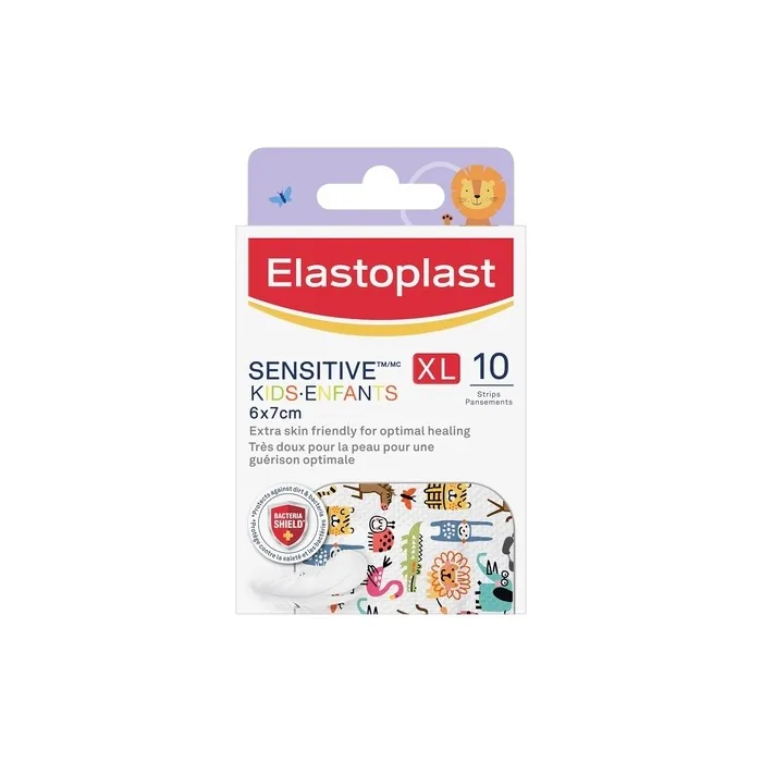 T Sensitive Kids XL Bandages Extra Soft on Skin 10 Count