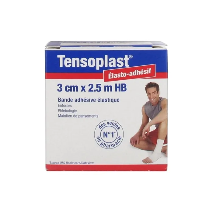 Essity Tensoplast Adhesive Stretch Bandage 3cm X 25m