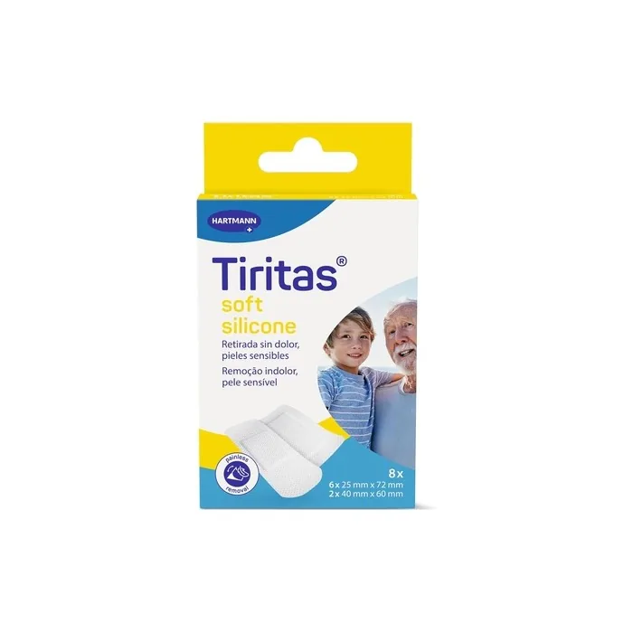 Tiritas Soft Silicone White Dressings with Silicone Adhesive