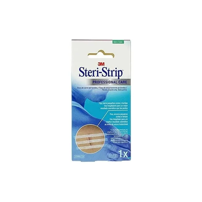 Nexcare Steri-Strip Skin Suture 6 Strips 38mm x 6mm - Sterile Wound Dressing