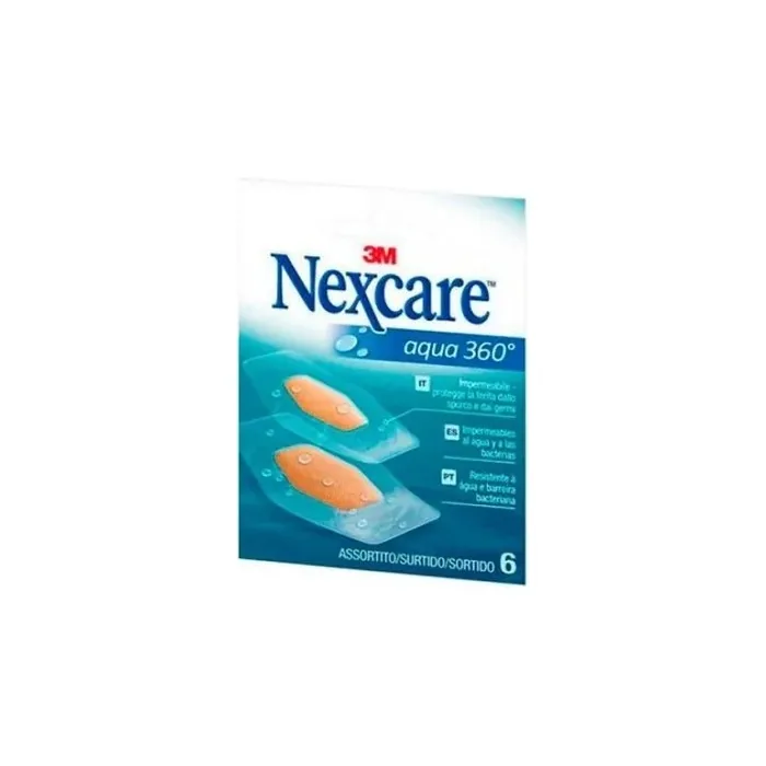 Nexcare Nexcare Aqua 360 Assorted 6 Adhesive Bandages