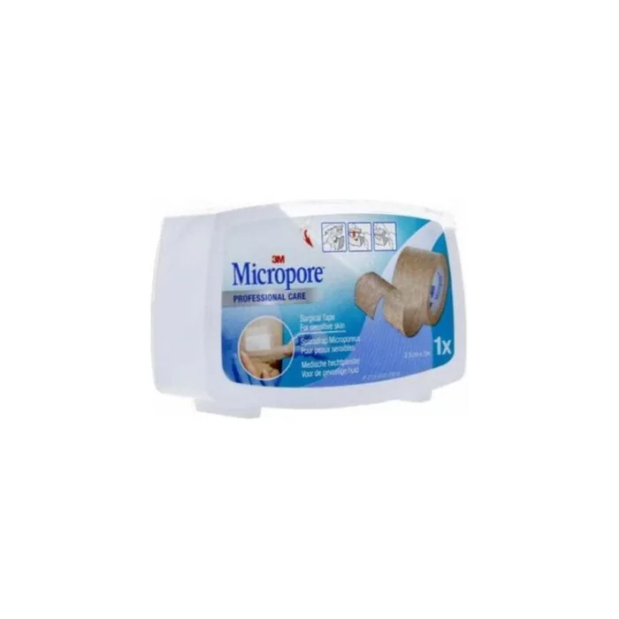 Micropore Surgical Tape 3M Brown Roll 5mx25mm