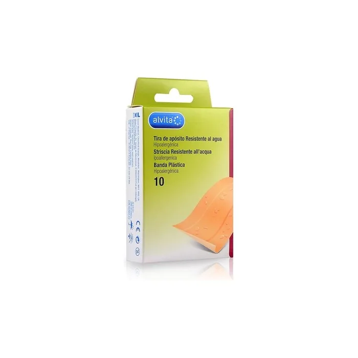 Alvita Waterproof Adhesive Bandages 10 x 6 cm - Pack of 10