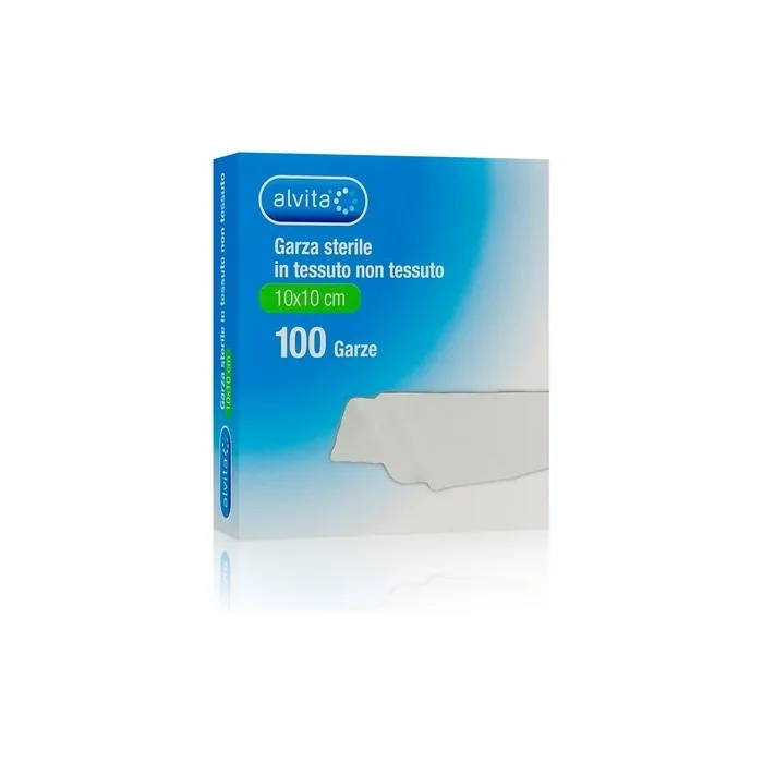 Alvita Sterile Non-Woven Gauze 10x10cm - Pack of 100