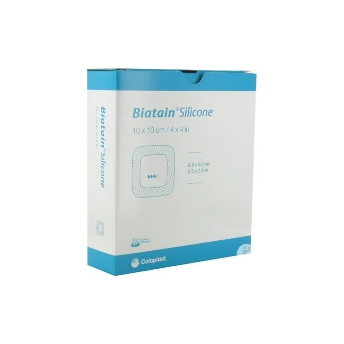 Coloplast Biatain Silicone Lite Dressing 10cm x 10cm - Pack of 10