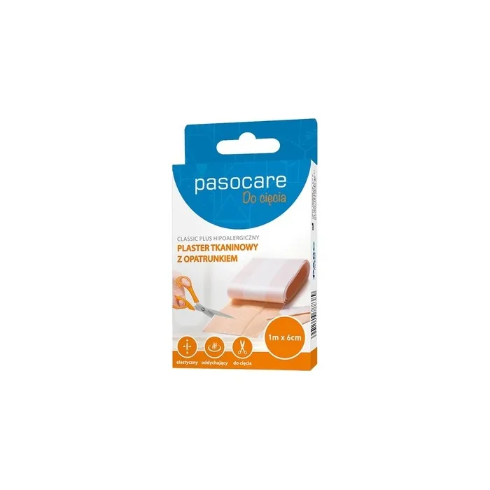Pasocare Classic Plus Adhesive Bandage Roll 1m X 6cm