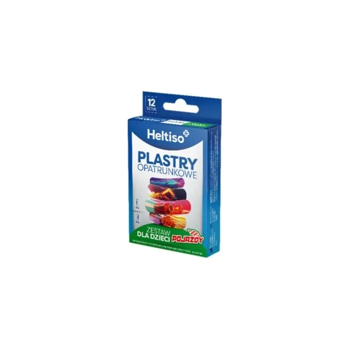 Heltiso Adhesive Bandages Set For Children Vehicles 12 Pieces