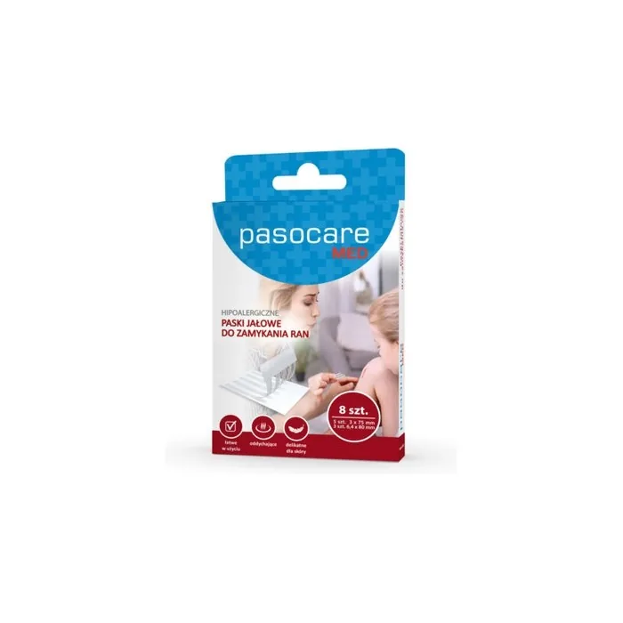 Pasocare Med Sterile Wound Closure Strips 8 Pieces