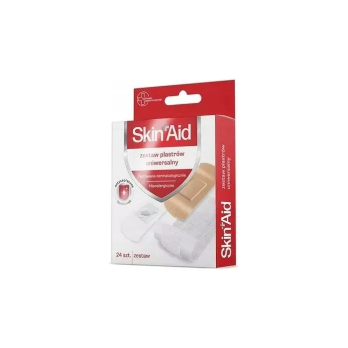 Skin Aid Universal Adhesive Bandage Set 24 Pieces