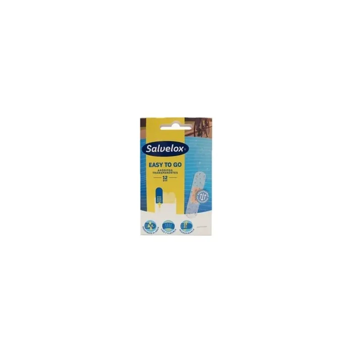 Salvelox Salvelox Easy To Go Transparent Adhesive Bandages 12 Units