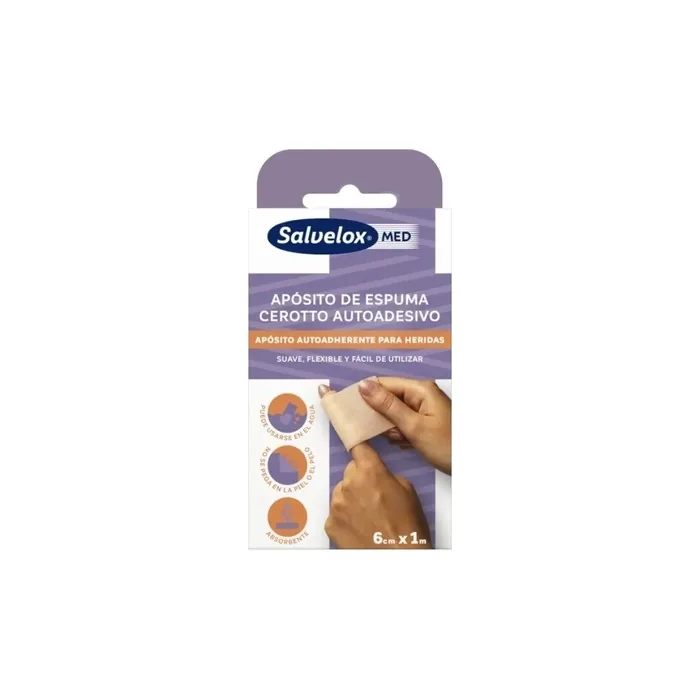 Salvelox Salvelox Foam Dressing 6cm X 1m