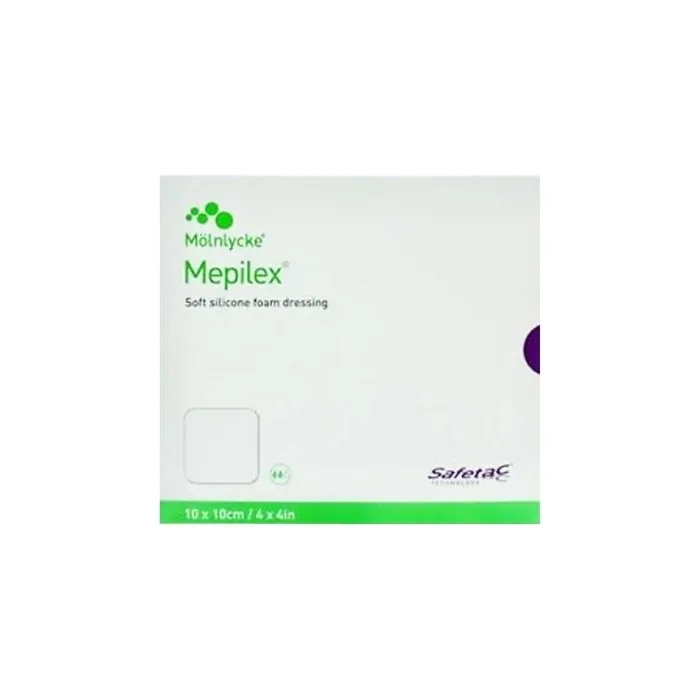 Molnlycke Mepilex Microadhesive Silicone Dressings 10 Cm X 10 Cm