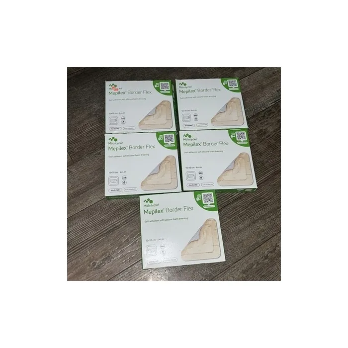 Mölnlycke Mepilex Border Flex Foam Dressing 10cm x 10cm - Pack of 5