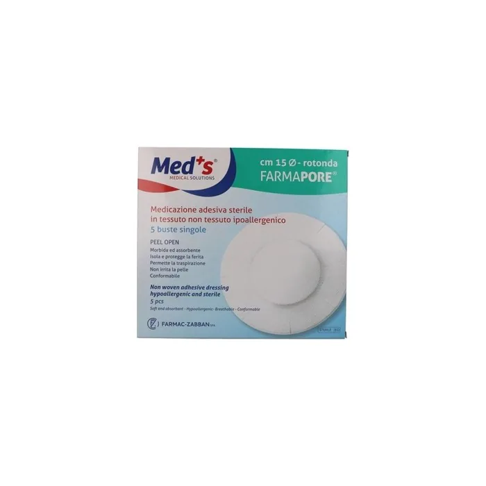 Med's Farmapore Sterile Adhesive Dressing Round 5 Pieces