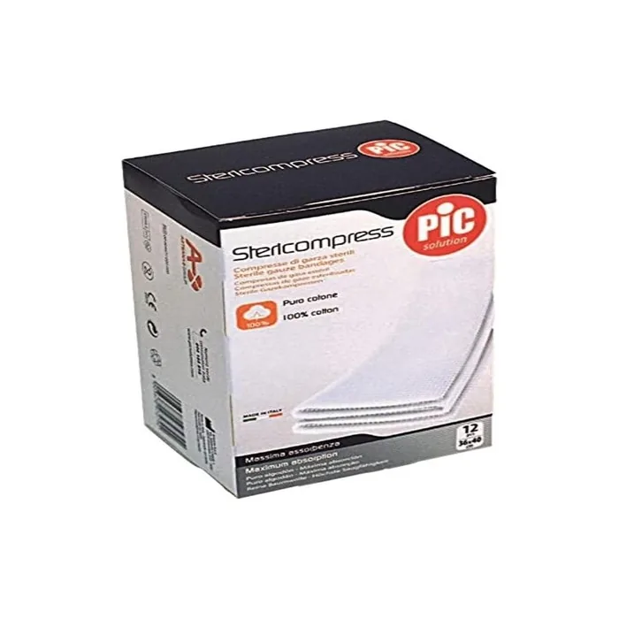 Pic Solution Sterile Gauze Compress 18 x 40 cm - Pack of 12