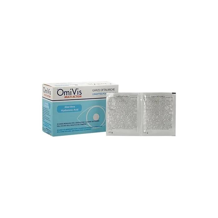 Omivis Ophthalmic Disposable Gauze Bandages with Hyaluronic Acid and Aloe Vera