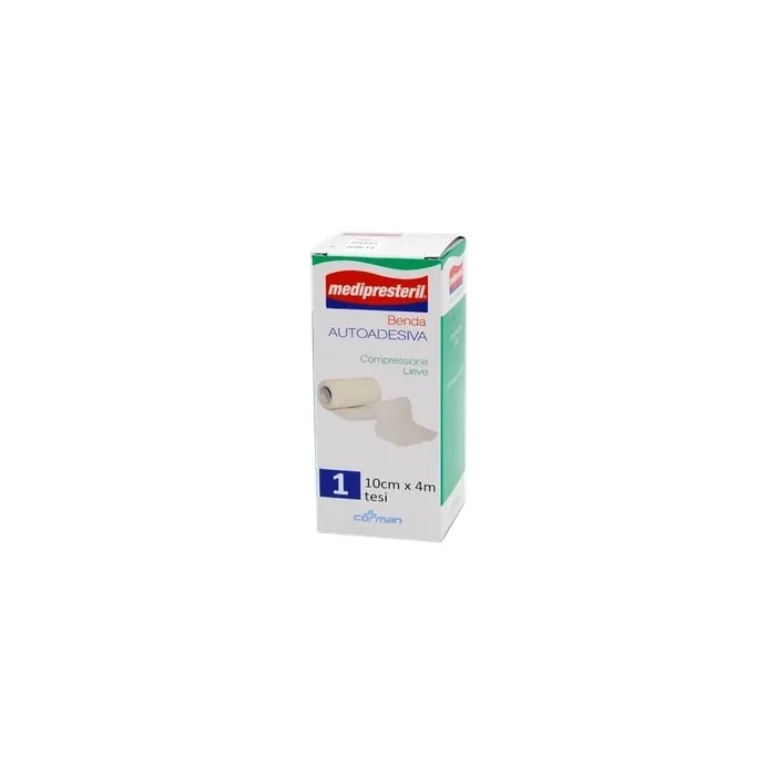 Corman Medipresteril Adhesive Bandage Light Compression 10cm X 400cm 1piece