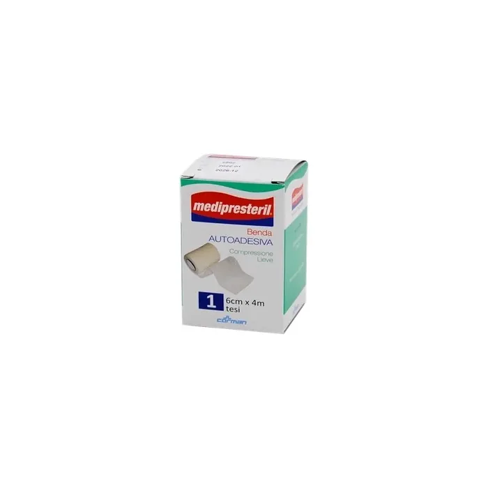 Corman Medipresteril Adhesive Bandage Light Compression 6cm X 400cm 1piece
