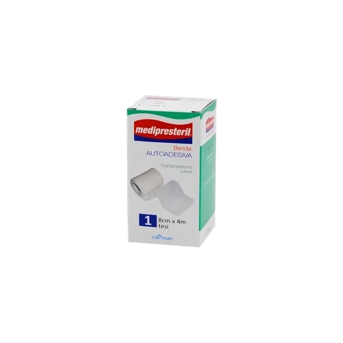 Corman Medipresteril Selfadhesive Bandage Light Compression 8cm X 400cm 1piece