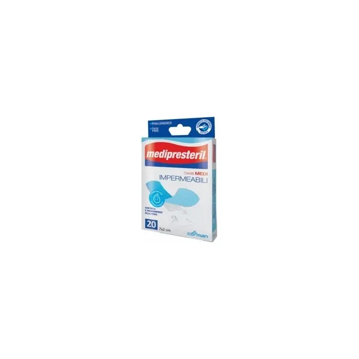 Corman Medipresteril Waterproof Adhesive Bandages 7x2 20
