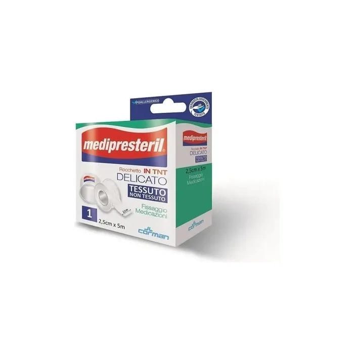 Corman Medipresteril Nonwoven Fabric Adhesive Bandage Roll 5x250cm