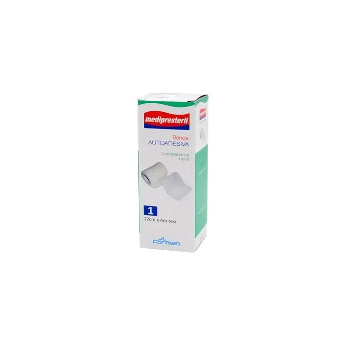 Corman Medipresteril Adhesive Bandage Light Compression 12cm X 400cm 1pc