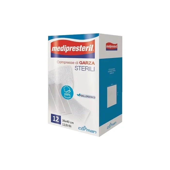 Medipresteril Sterile Gauze Compress 36x40cm - Pack of 12